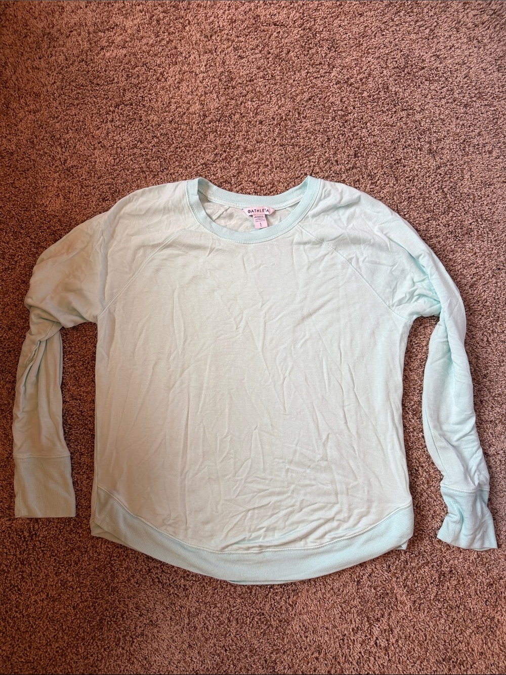 Athleta Light Weight Mint Sweatshirt - L